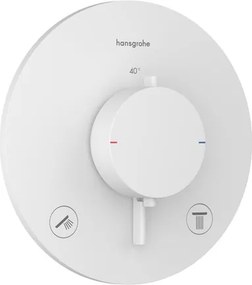 Hansgrohe Ecostat Comfort S sprchová a vaňová batéria bez podomietkového telesa matná biela 33715700