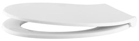 Gamma Porto, toaletné WC sedátko 445x370mm z polypropylénu s pomalým zatváraním, biela, GMA-PORTO