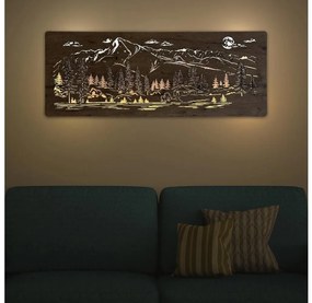 Li-Go 23524/DUB2 - LED Stmievateľná nástenná dekorácia LED/24W/230V 130x50 cm dub