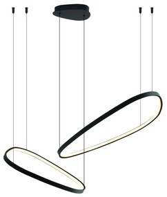 LED luster na lanku MICHELLE LED/48W/230V 4000K čierny