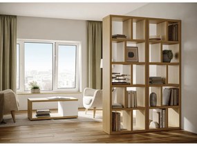 Knižnica v dekore duba v prírodnej farbe 70x198 cm Berlin – TemaHome