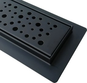 BPS-koupelny Sprchový odtokový žľab DL01 WAVE G5 HYD-2672 70 cm, čierny
