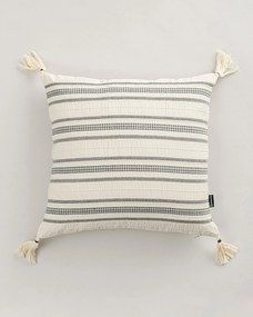 Obliečka na vankúš Linea Graphite Tassel 45x45 cm