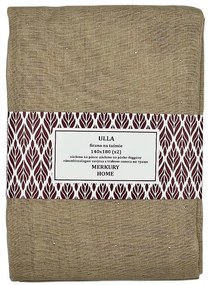 Záclona na páske Ulla polyester béžová 140x180 Merkury Home II/22