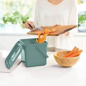 Rotho 2. akosť - S - Odpadkový kôš, na bio odpad, Kompostér BIO, matne zelený, 5l