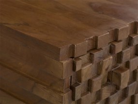 furniture-nabytek.cz - Masívna komoda Abadi z akáciového a mangového dreva, lakovaná, hnedá