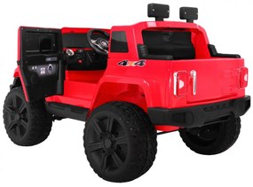 Elektrické autíčko Mighty Jeep 4x4 Ramiz 1668 - červené