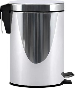 Kôš s pedálom 3 l strieborný