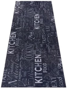 Koberec / Behúň Hanse Home Cook & Clean Wild Kitchen Board čierny / biely