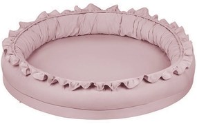 Hniezdo pre deti s volánom sýto ružová