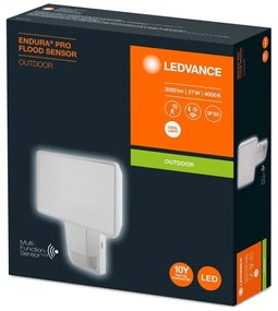 Ledvance - LED Vonkajší nástenný reflektor so senzorom FLOOD LED/27W/230V IP55