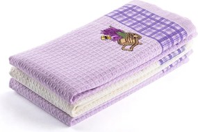 Sada vaflových utierok LEVANDUĽA 3 ks