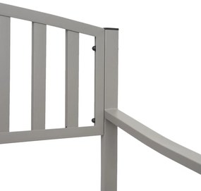 Záhradná lavička F43 2-miestna - práškovaná oceľ, 128 cm - Sivá