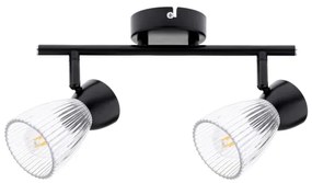 Bodové svietidlo BEST 2xE14/40W/230V čierna