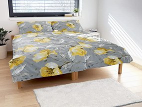 Polášek Krepové obliečky Rozkvitnutý kvet - 40 x 40 cm