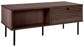 Tmavohnedý konferenčný stolík v dekore duba 50x100 cm Kyoto – House Nordic