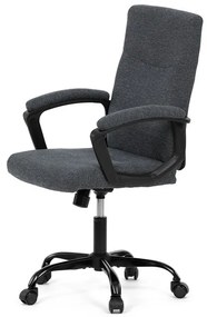Autronic BONTEC Kancelárske kreslo, hojdací mechanizmus, čierna látka, KA-Y391 BK2 Farba: Šedá
