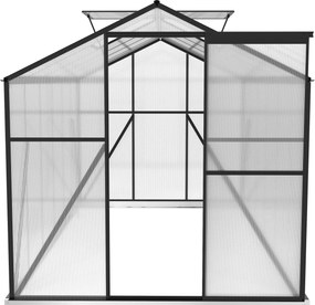 Skleník so základňou BestBerg BBGH‑1206B / 7,05 m² / 371 × 190 × 206 cm / čierna
