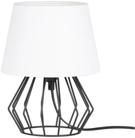 Spot-Light 7667104 - Stolná lampa MANGOO 1xE27/40W/230V biela/čierna