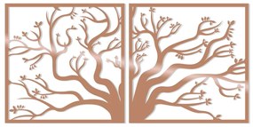 Nástenná dekorácia Strom II zlatá