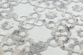 Koberec SOLE D3882 Ornament - ploské tkanie béžový / sivý