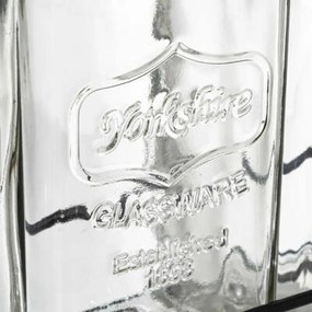 JJA Sada 3 sklenených fliaš, trojitý zásobník na nápoje / pracie gély a aviváž, 3x1,5l