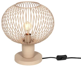 Moderná drôtená stolná lampa béžová 33 cm - Gila