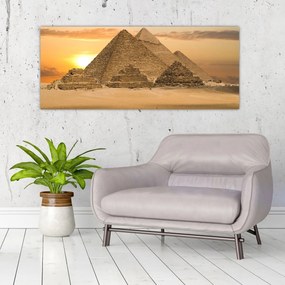 Obraz - Pyramídy (120x50 cm)