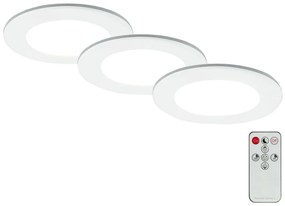 Briloner - SADA 3x LED Kúpeľňové podhľadové svietidlo LED/4,8W/230V IP44 + DO