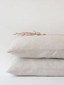 Ľanová obliečka na vankúš Natural Stripes