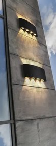 LED vonkajšie nástenné osvetlenie Ginna 3 tmavosivá
