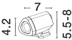 Vonkajšie LED lampa Mini