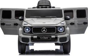 LEAN CARS Akumulátorové vozidlo Mercedes G 4x4 24 V 2580, šedé