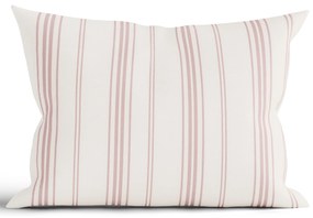 Bavlnená obliečka na vankúš Natural 40 × 60 cm - Prúžky červené