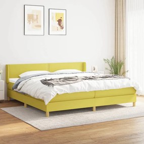 Boxspring posteľ s matracom zelená 200x200 cm látka 3130224