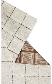 Krémový prateľný ručne tkaný bavlnený koberec 200x300 cm Mosaic – Lorena Canals