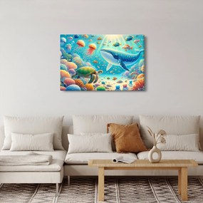 Obraz - Svet pod hladinou (90x60 cm)