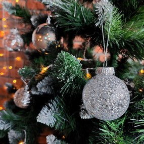 Tutumi Tutumi, vianočné ozdoby na stromček 30ks SYSD1688-064, strieborná, CHR-08414