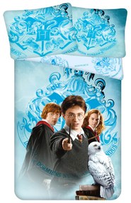 OBLIEČKY Z MIKROVLÁKNA HARRY POTTER 140X200 CM, 1KS 70X90 CM VZOROVANÉ