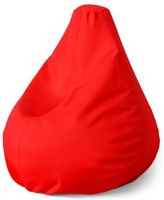 Sedací vak Pear červená - detský, červená