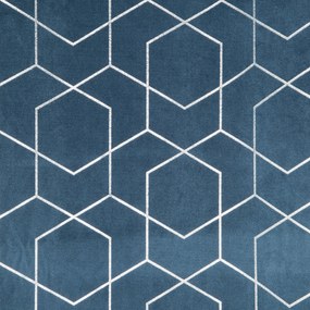 ZATEMŇOVACÍ ZÁVES NA KRÚŽKOCH MANDI 135X250 CM MODRÁ