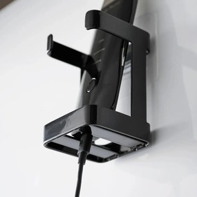 Čierny kovový držiak zariadenia starostlivosti o pleť Film Hook – YAMAZAKI