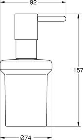Grohe Essentials dávkovač mydla 160 ml StarLight, chromová, GRH-40394001