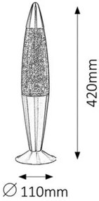 Rabalux GLITTER dekoratívna lampa 4113