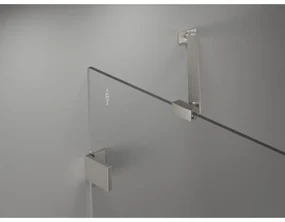 Mexen Lunar-B, sklápací sprchový kút ľavý 95 x 80 cm, 8mm číre sklo, oceľový profil, 832-095-080-97-00-L