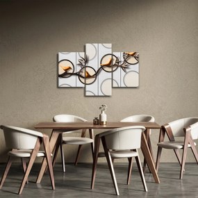 Umelecký obraz - Vtáčiky na vetve (90x60 cm)