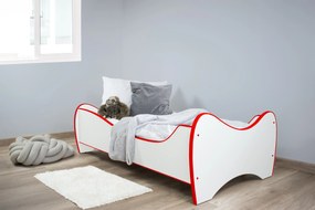 TOP BEDS Top Beds Detská posteľ MIDI HIT 140x70 matrac červená