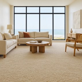 ITC, Metrážny koberec Feliz 034, na mieru, šíře 4m, béžová, filc, detská izba