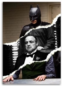 Gario Obraz na plátne Koláž Batman a Krstný otec - Norrobey Rozmery: 60 x 90 cm