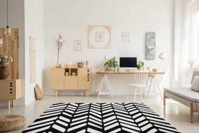 Koberec MUNDO D0571 jodelka, chevron outdoor béžový / čierny